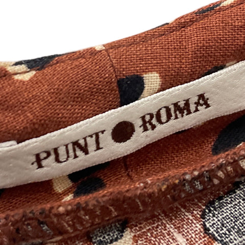 Blazer Punto Roma Animal Print Marron - Talla 20