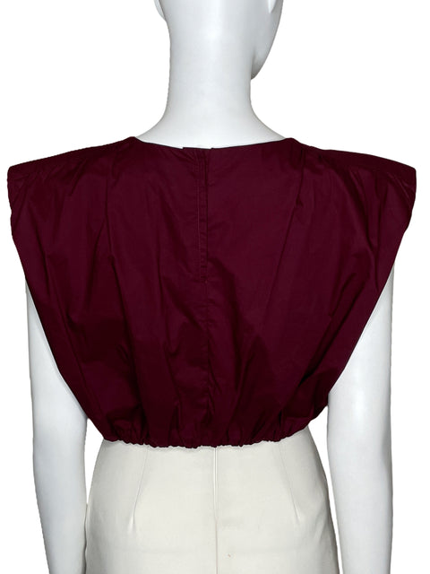 Top Padova Bordado Sin Mangas Rojo-Talla L