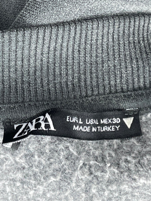 Abrigo Zara Piedras Gris-Talla L