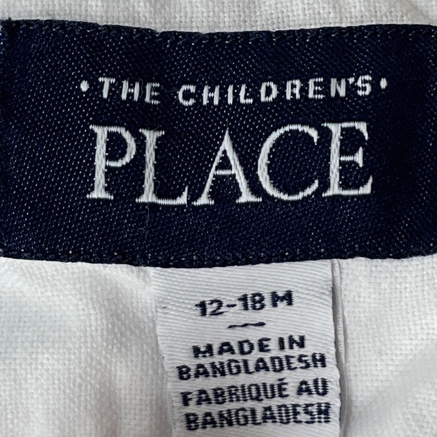Camisa The Children's Place Clásica Blanco-Talla 
12-18M