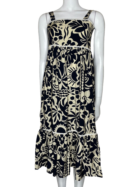 Vestido Zocca Midi Beige-Talla XS
