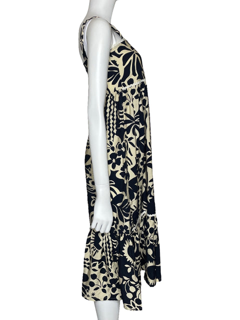 Vestido Zocca Midi Beige-Talla XS