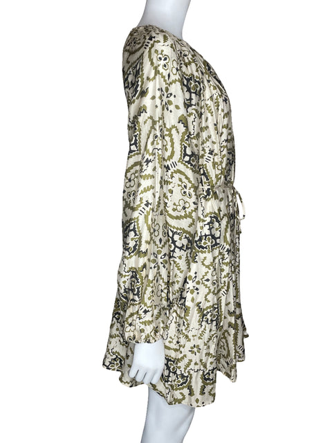 Vestido Tesoro TPS Mini Manga LArga Beige-Talla XS