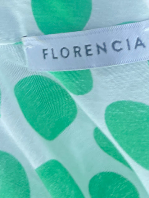 Camisa Florencia Dots Verdes-Talla L