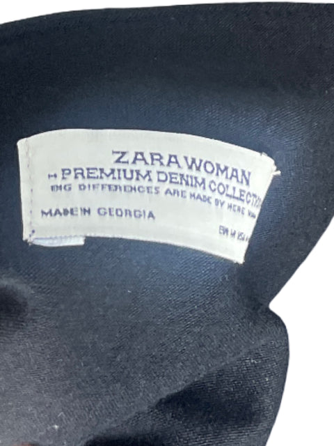 Blusa Zara Asimetrica Negro-Talla M