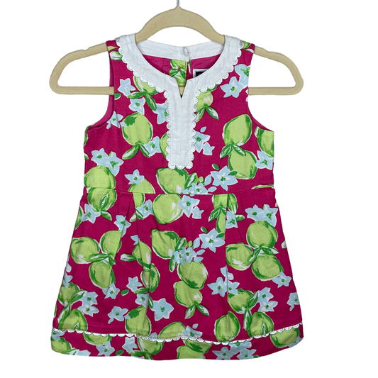 Vestido Janie and Jack  Limones Fucsia-Talla 24M