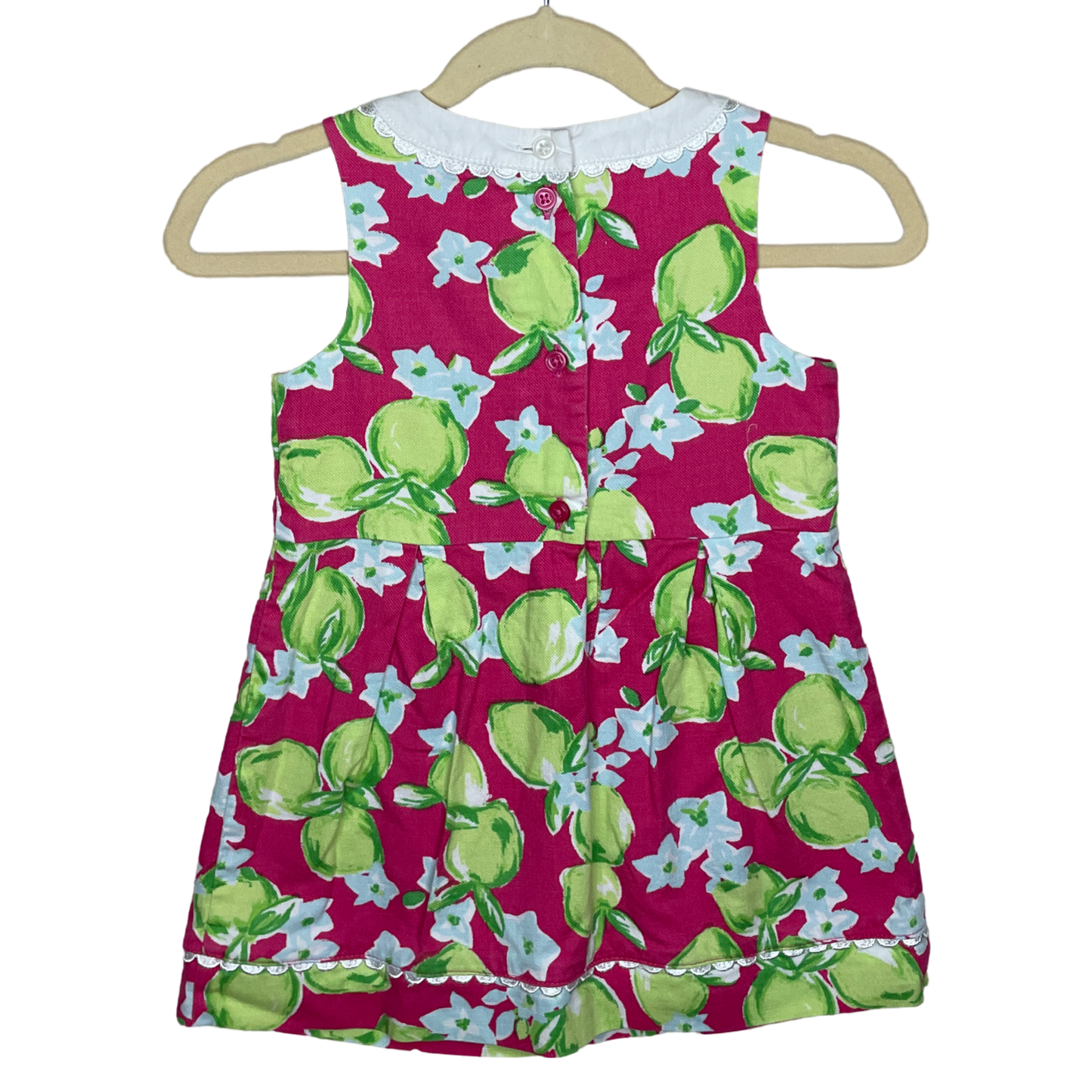 Vestido Janie and Jack  Limones Fucsia-Talla 24M