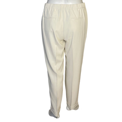 Pantalón Punto Roma Elastico Blanco - Talla L