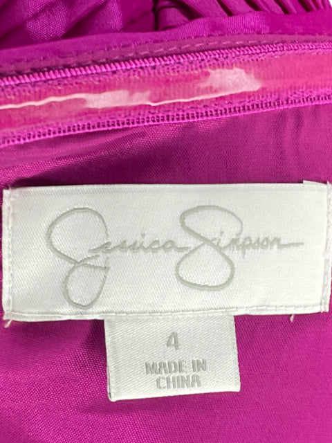 Vestido Jessica Simpson Mini Capas Rosado-Talla 4