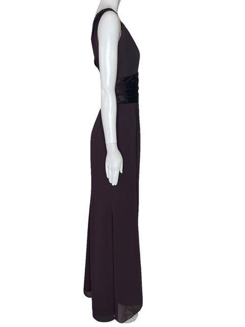 Vestido David`s Bridal Dapeado Marron-Talla 16