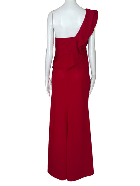 Vestido Tesoro TPS One Shoulder Vuelo Rojo-Talla L
