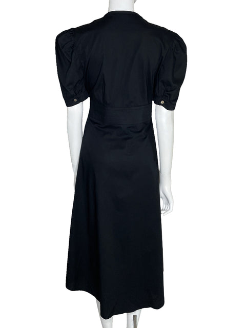 Vestido Zocca Camisero Midi Negro-Talla M