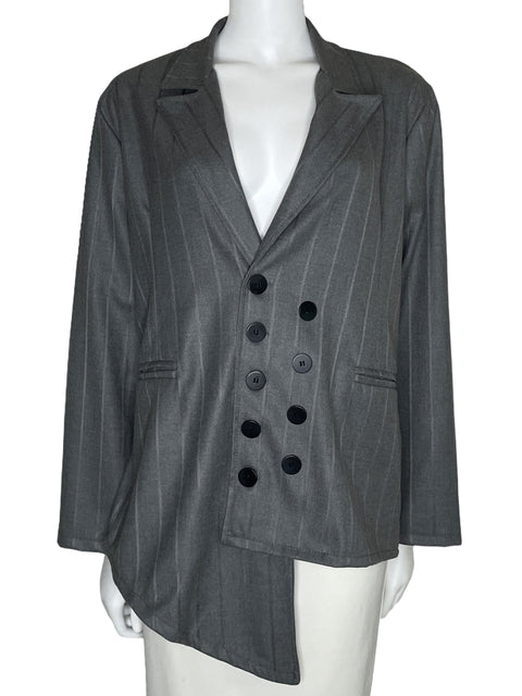 Blazer Albano's Asimétrico Gris-Talla U
