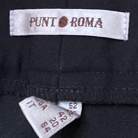 Pantalón Punto Roma Recto Negro - Talla 20