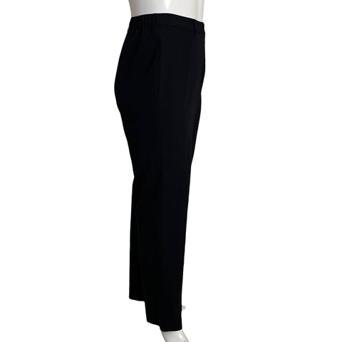 Pantalón Punto Roma Recto Negro - Talla 20