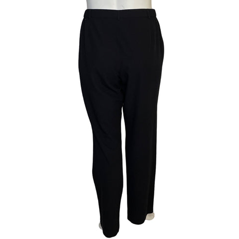 Pantalón Punto Roma Recto Negro - Talla 20