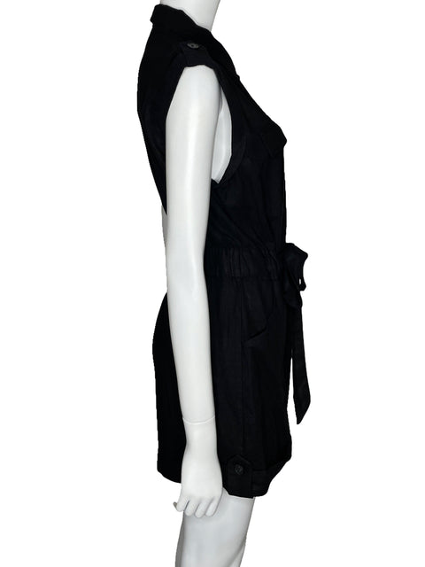 Romper Rachel Zoe Sin Mangas Bolsillos Negro-Talla 8