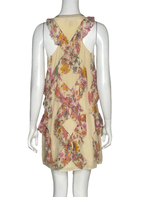 Vestido Sachin +Babi Vuelos Beige-Talla 2