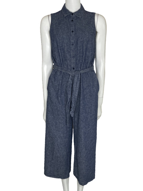 Mono Banana Republic Camisero Manga Corta Azul-Talla 8