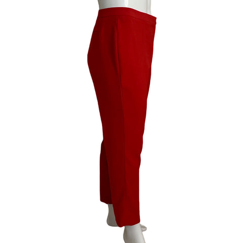 Pantalón Punto Roma Recto Rojo - Talla 16