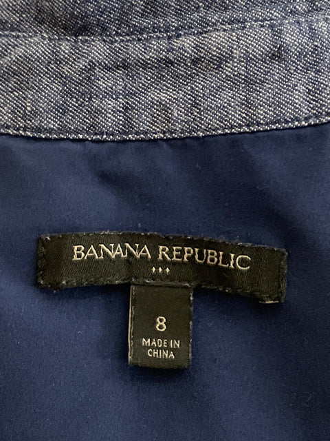 Mono Banana Republic Camisero Manga Corta Azul-Talla 8