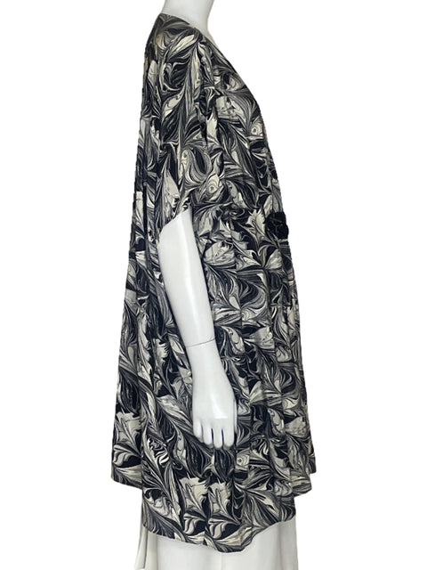 Blusa Michael Kors Fluida Abalorios Negro-Talla M