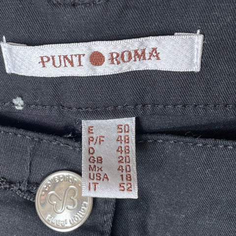 Pantalón Punto Roma Jeans Negro-Talla 18
