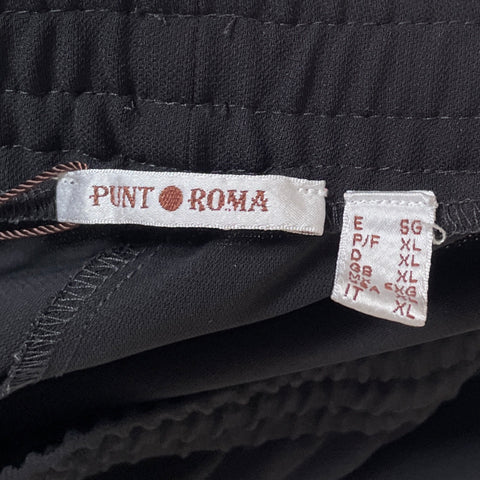 Pantalón Punto Roma Elastico Negro - Talla XL