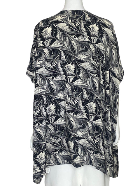 Blusa Michael Kors Fluida Abalorios Negro-Talla M