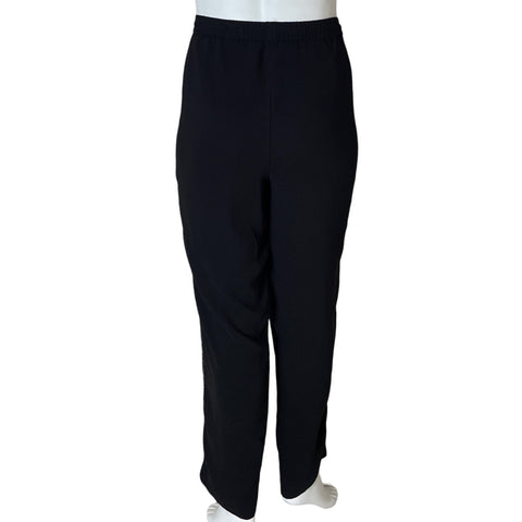 Pantalón Punto Roma Elastico Negro - Talla XL
