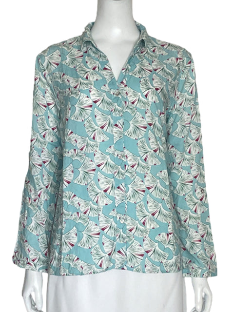Camisa Chanon Estampado Azul-Talla 1
