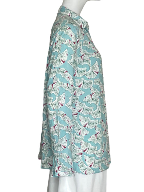Camisa Chanon Estampado Azul-Talla 1