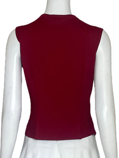 Top Sagaie Lentejuelas Rojo Vino-Talla 2