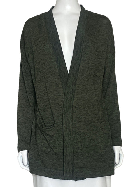 Cardigan Tesoro TPS Asimetrico Verde-Talla M