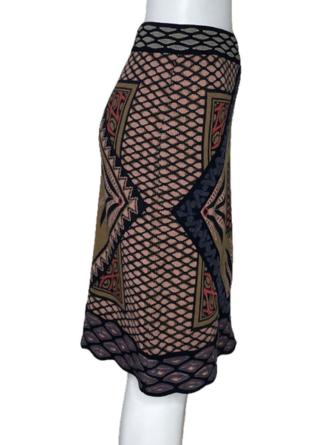 Falda Missoni Estampado Negro-Talla 4