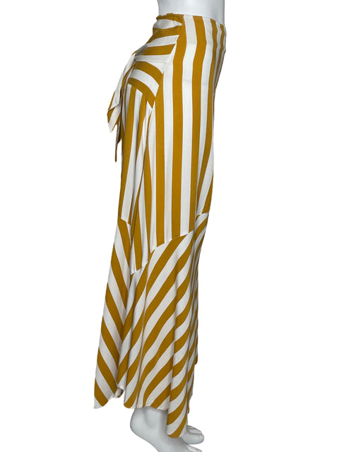 Falda Touché Maxi Rayas Blanco-Talla S