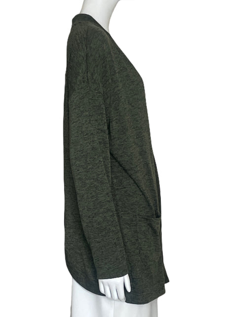 Cardigan Tesoro TPS Asimetrico Verde-Talla M