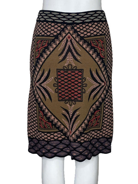 Falda Missoni Estampado Negro-Talla 4
