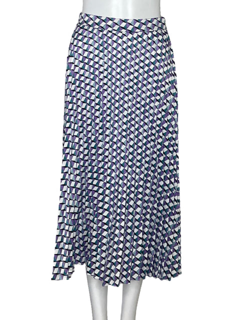 Falda DO+BE Maxi Plizado Blanco-Talla S