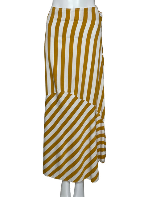 Falda Touché Maxi Rayas Blanco-Talla S