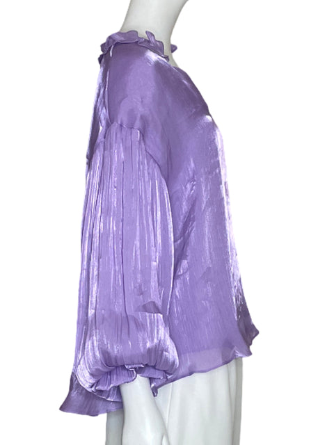 Blusa Fate Abullonada Morado-Talla S
