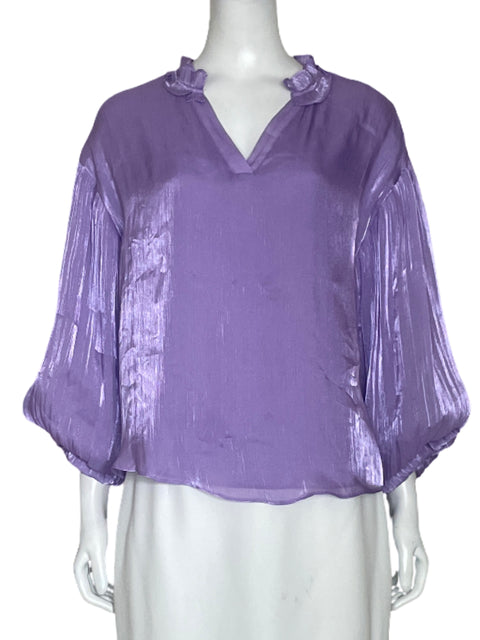 Blusa Fate Abullonada Morado-Talla S