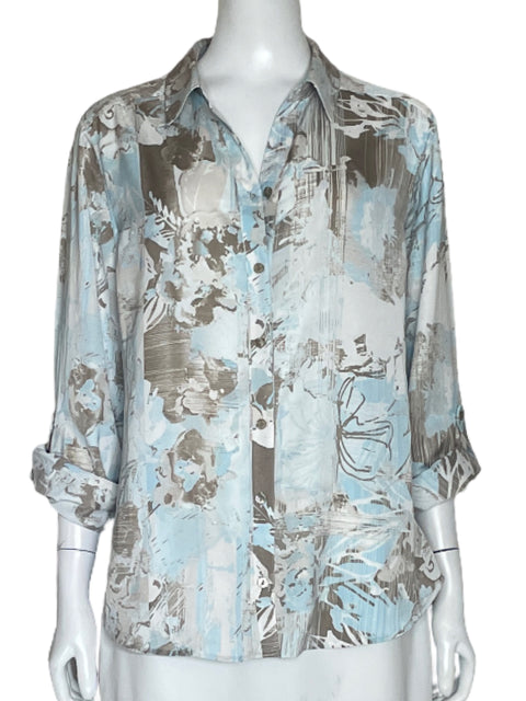 Camisa Chicos Estampado Beige-Talla 2