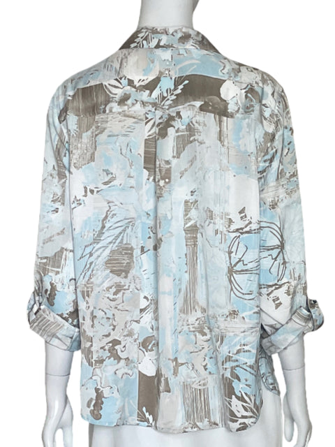 Camisa Chicos Estampado Beige-Talla 2