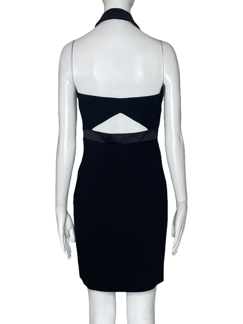 Vestido Laundry by Shelli Segal Halter Negro-Talla 2