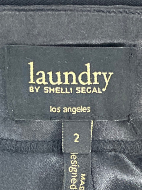 Vestido Laundry by Shelli Segal Halter Negro-Talla 2