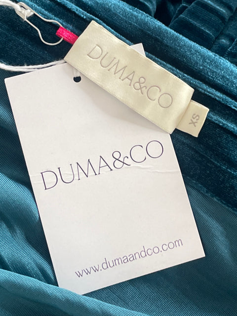 Falda Duma & Co Coralina Aterciopelada Azul - Talla XS