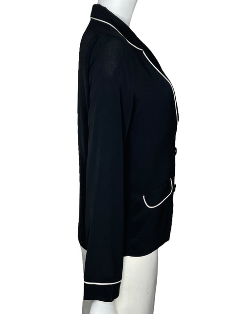 Camisa Zara Estilo Blazer Negro-Talla XS