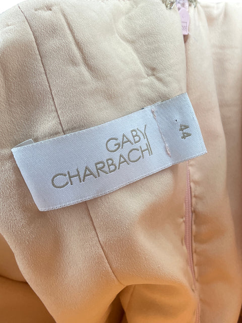 Vestido Gaby Charbachy Vuelos Lentejuelas Rosado-Talla 44