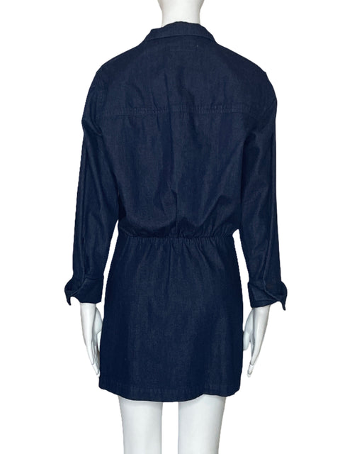Vestido Zara Denim Camisero Azul-Talla S